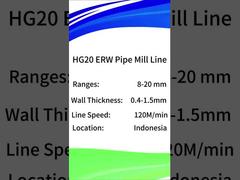 کارخانه لوله سازی جوشکاری با فرکانس بالا با سیستم خنک کننده آبی