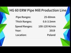 کارخانه لوله جوش داده شده با فرکانس بالا فولاد کربنی