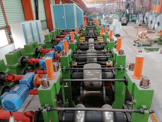 دستگاه ساخت لوله های جوشیده کنترل شده توسط PLC برای لوله های فولاد کربن