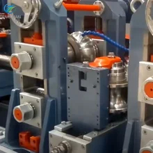 دستگاه آسیاب لوله Cr12 با طول 12 متر، کنترل PLC، فولاد کربنی